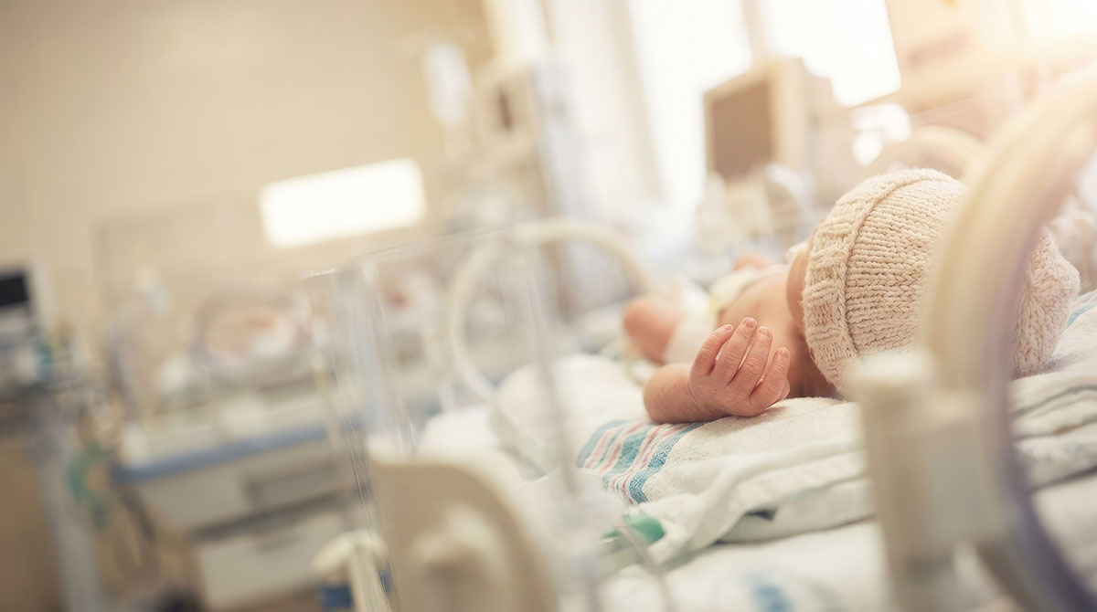 new born baby in nicu